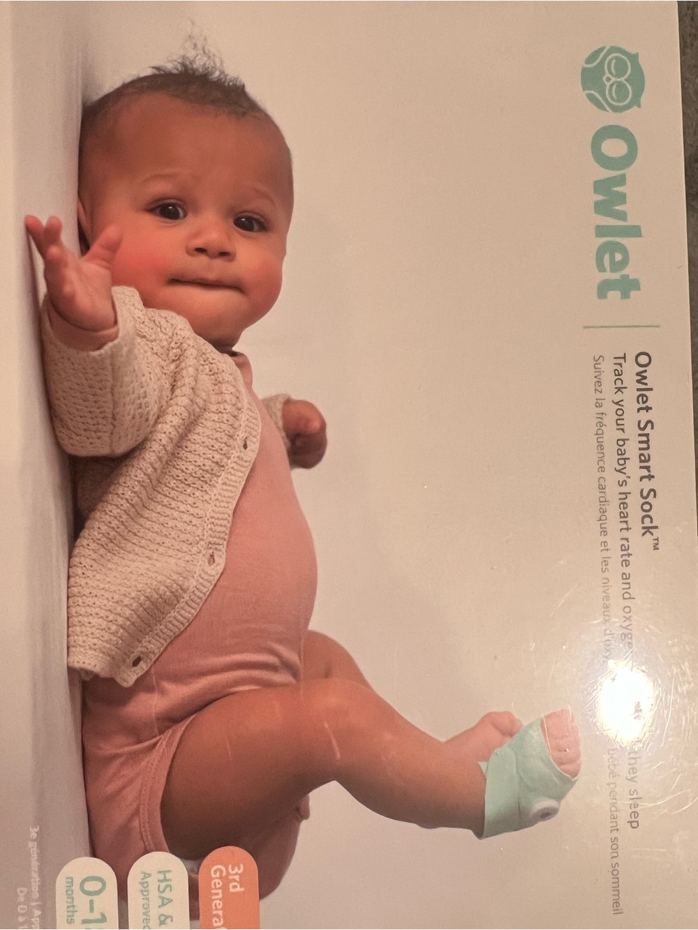 Owlet Smart Sock Baby Monitor - Mint Sock